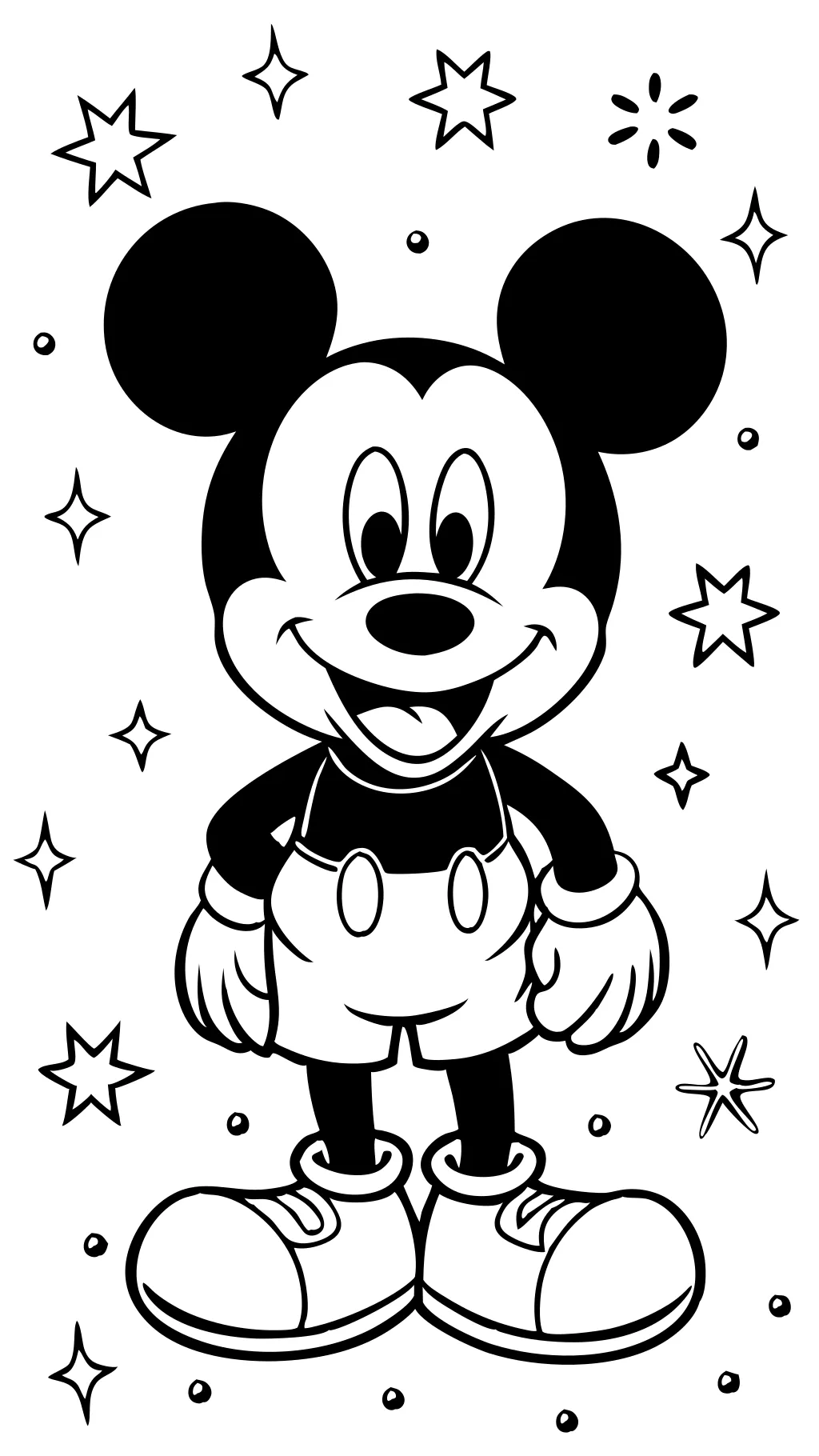 Páginas para colorear de Micky Mouse